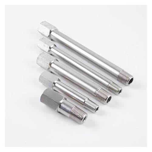 Connecteur tube inox BSP 1/4 mâle femelle de 250mm pour prolongement de tuyau
