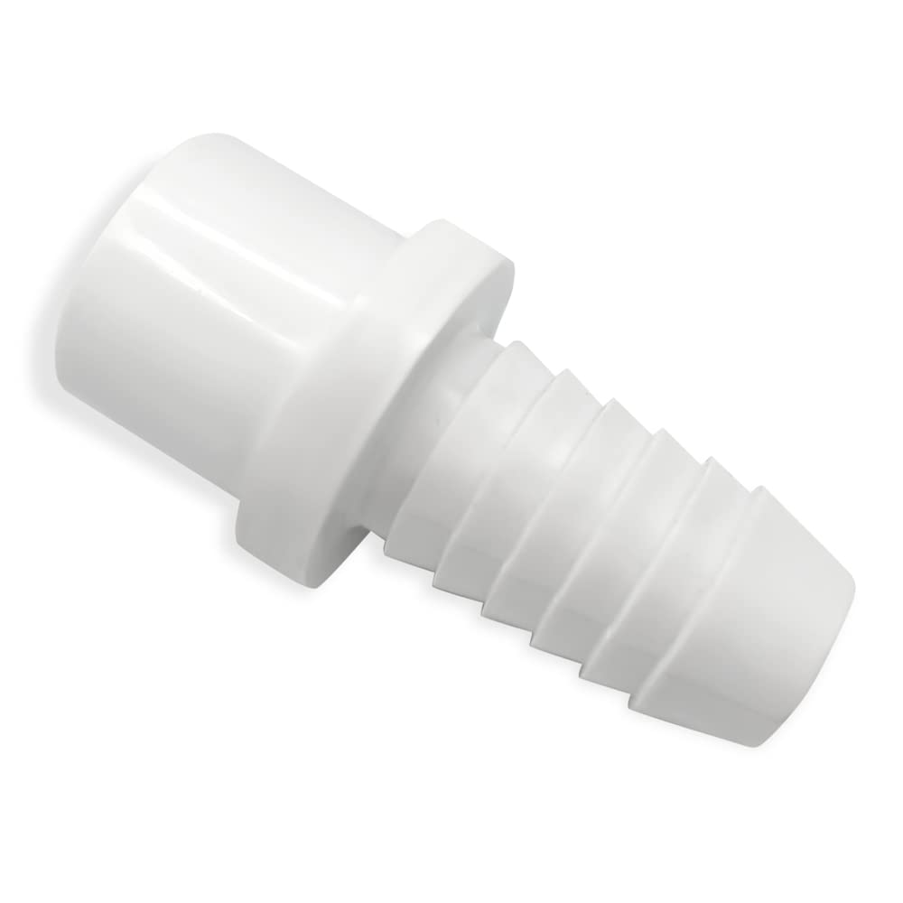 3/4 Inch PVC Hose Connector - Insert x Spigot Barb Fitting - Garden Fittings - Barbed Adapter for Water