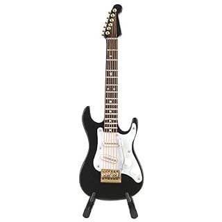14 cm Mini Classique Guitare Instrument de Musique Modèle En Bois Guitare Électrique Ornements Basswood Artisanat Rouge… - Les Beatles, Paul McCartney, John Lennon, RIngo Starr, George Harrison 14 cm Mini Classique Guitare Instrument de Musique Modèle En Bois Guitare Électrique Ornements Basswood Artisanat Rouge… – Image 2