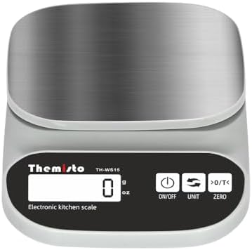 Themisto TH-WS15 Electronic digital Kitchen Weighing Scale |10 Kg|Back Light LCD| Made In India with 1 Year Warranty