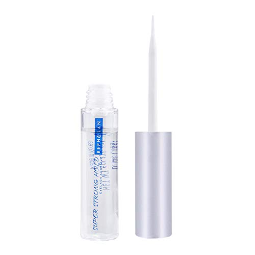 BEPHOLAN Professional Clear Eyelash Glue | Latex Free | Strong Hold for False Eyelashes | Eyelash Adhesive | Safe on Skin | Suitable for Sensitive Eyes | Clear 176 oz