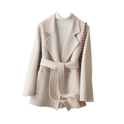 Veste en tweed courte beige pour look automne chic