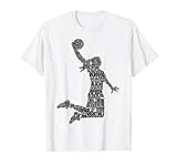 Basketball Mädchen Basketballerin Damen Kinder T-Shirt