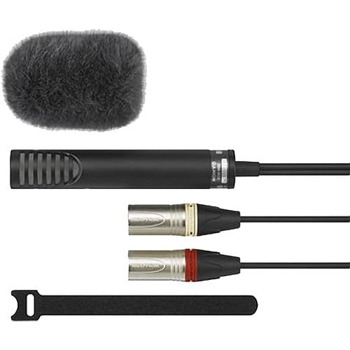 Image of Sony ECM-MS2 Stereo Electret Condenser Microphone - XLR Mic for DSLR Bundle