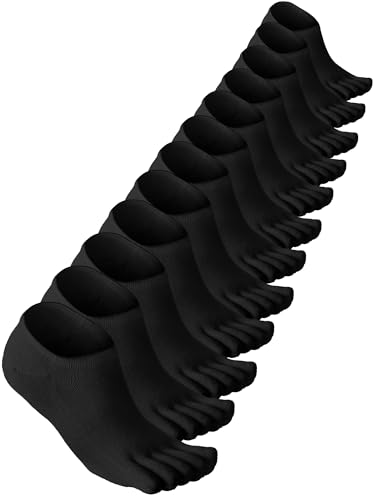 Image of Bencailor Women Toe Socks Cotton No Show Sock