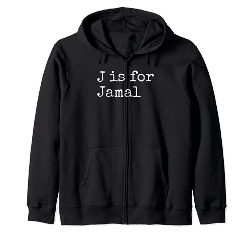 J personalizado es para Jamal Name Student Kindergarten Sudadera con Capucha