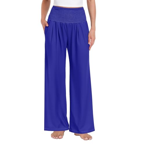 Pantalon de détente pour femme ample et léger idéal contre la chaleur en vacances