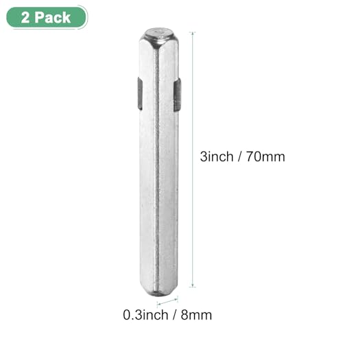 -Pack Door Knob Spindle, 5 x 0.3 Inch/ Iron Square Spindle 120 x 8 mm 1 - Bild 60 von 63