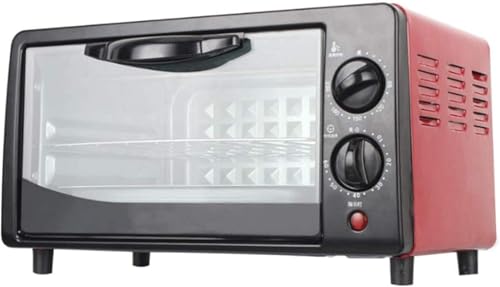Horno microondas de 800 W con temperatura y temporizador ajustables, incluye placa de parrilla y estante para alimentos, diseño compacto de encimera para cocinas pequeñas