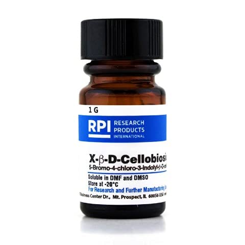 Research Products International 5-Bromo-4-chloro-3-indolyl-β-D-cellobioside [X-β-D-Cellobioside], 1 Gram - RPI
