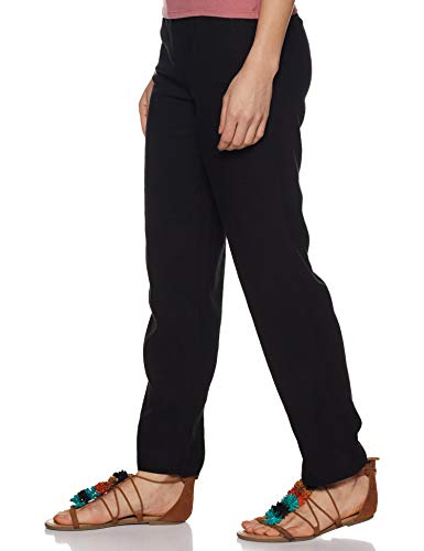 Image of Marks & Spencer Linen Blend Women's Solid High Rise Regular Fit Trouser