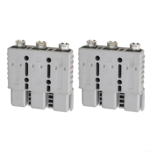 Conector de carretilla elevadora industrial de 175 A y 600 V robusto gris 4