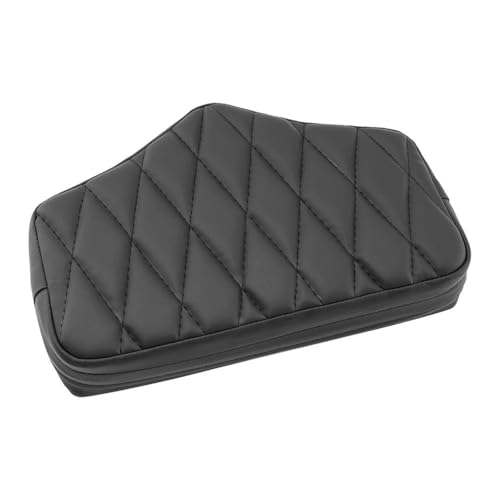 Dossier coffre moto universel noir avec coussinet de passager pour custom chopper et touring