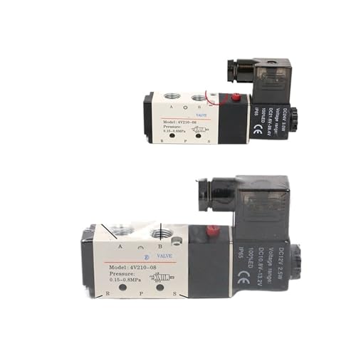 Électrovanne pneumatique 4V230C-08 distributeur 3 positions 24V - 4