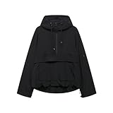 Women's Half Zip Pullover Jacket Casual Waterproof Long Sleeve Hooded Coats Outdoor Sport Travel Jackets with Pockets Fashion Autumn Coat