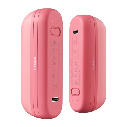 OCOOPA 2 in 1 Magnetic Rechargeable Hand Warmers, UT2s Mini Electric Handwarmers 2 Pack, Split USB-C, Reusable Portable Pocket Heater, Raynauds, Golf, Christmas, Tech Gifts for Women Men Bar