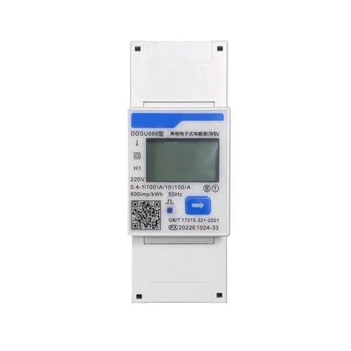 DDSU666 monophasé 100A RS485 compteur énergie bidirectionnel rail DIN
