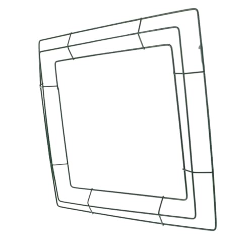 ULDIGI Metal Flower Wreath Frame Square Wreath Rack DIY Support for Home Decor