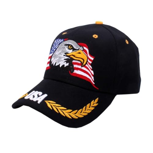 Image of Patriotic-USA-Eagle-Baseball-Caps-Woman-Man-Sun-Hat for 4th-July