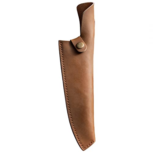 Pochette de couteau fixe en cuir de protection DONGKER, étui vertical outdoor 25,4 cm