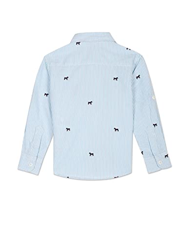 Image of U.S. POLO ASSN. Kids Regular fit Vertical Stripes Cotton Long Sleeves Casual Shirts