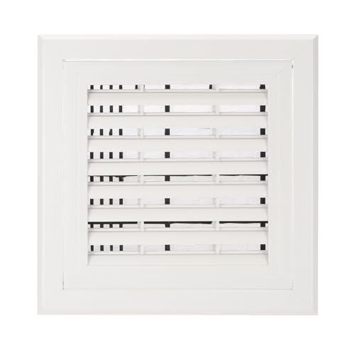 PATIKIL 10x10 Inch Plastic Ventilation Grille, Return Air Vent Cover Removable Vent Filter Grilles with Built-in Mesh Screen for Wall or Ceiling HVAC Vents, White