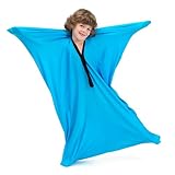 SANHO Dynamic Movement Sensory Body Sock - Updated Version , Bright Blue (Small)