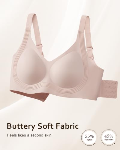 Womens Seamless Bras Wireless Pushup Gel Support Tshirt Bras No Underwire - Image 5