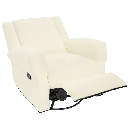 Sillón Plegable Chenille Blanco miniatura 5