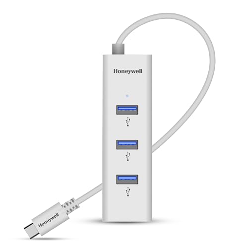 Image of Honeywell Momentum Type C to 4xUSB 3.0 Hub, Super-Fast Transmission Speed 5GBPS, Max Current 900mA per Port, Universally Compatible with All Type C- MacBook, Laptop, PC, Printer, Mobiles, Keyboard