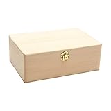 Rectangular Wooden Storage Box Crafts Centerpieces Travel Case Handmade with Lid Collection Lockable Home for Wedding Desk Home Rings Watch