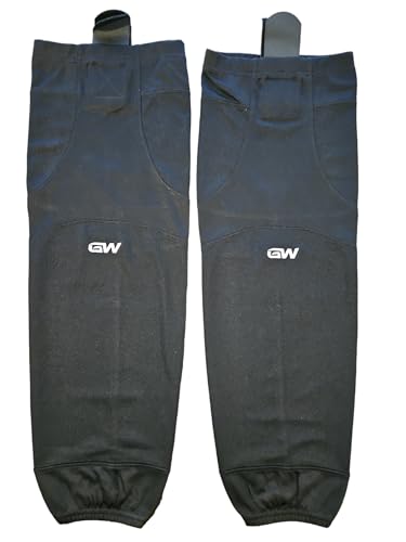 Image of GameWear SK6500 Pro Series Hockey Socks, Textured Polyester, Single-Tone Design, Black