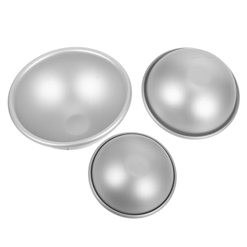 Unomor Home Dessert Making 3pcs Silicone Tiramisu Molds Semicircular for Baking Cooking