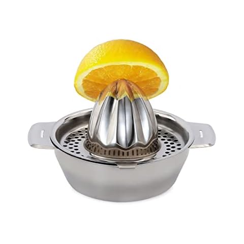 Vinod Citrus Juicer for Orange, Lemon, Grapefruit, Lime,Stainless Steel, Store and Clean,Dishwasher Safe Cover