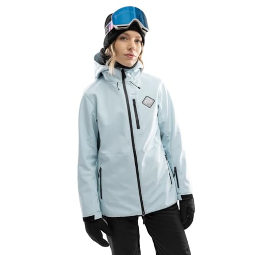 SIROKO   Chaqueta Softshell de Nieve para Mujer W2 W Gelid   S   Azul