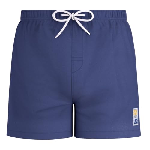 Bermuda de bain medium Athena denim traveler short de plage bleu