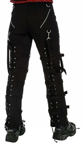 Dead handmade Threads Goth Black Buckles Zips Straps Trousers Goth Punk Cyber Pants4