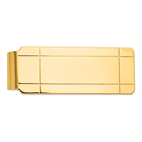 Men's 14k Yellow Gold Money Clip Fine Jewelry For Men Gifts For Him