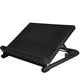 HVO Schrägbrett Wadendehner Slant Board: Wadenstrecker Athletic Mobility Board Squat Wedge Knieretter Keile Wadentrainer Yoga Dehnen Verstellbarer Stahl Schwarz
