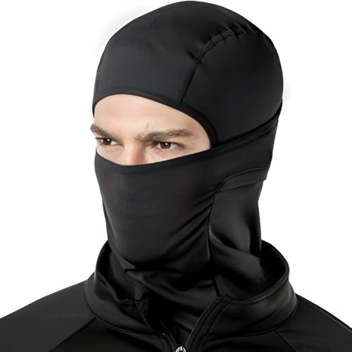 Image of Tomorrow Balaclava Face Mask for Winter - Cold Weather Full Face Cover for Men & Women | Ski Mask, Motorcycle Riding, Cycling, Snowboarding, Neck Warmer | Breathable, Windproof, Black