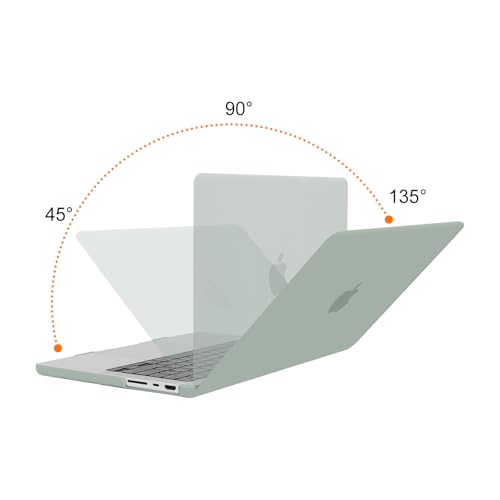 MOSISO Compatible with MacBook Pro 14 inch Case 2025 2024 2023 2022 2021 M5 M4 M3 M2 M1 A3434 A3112 A3185 A3401 A2918 A2992 A2779 A2442, Hard Shell&Keyboard Cover&Screen Film&Pouch,Antique Green