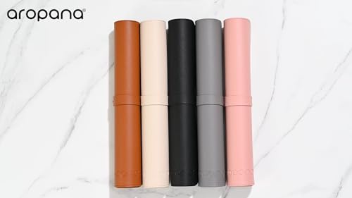 Image of AROPANA Anti-Slip Extended Mouse Pad, PU Vegan Leather Desk Mat, Computer Desk Table Protector Pad with Non-Slip Suede Base for Keyboard, Desktop, Laptop, Office (120x60CM, Black)