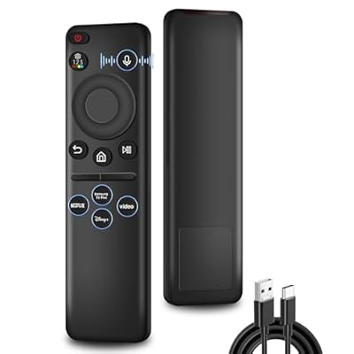 Rechargeable Replacement for Samsung TV Remote, for All 2019-2025 Samsung Remote Control for Smart TV with Voice Control, No Solarcell, with USB-C Charging