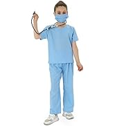 Wizland Child Role Play Costumes,Doctor,Chef Dress Up Playset Kits for Kids 3-5,5-7,7-9