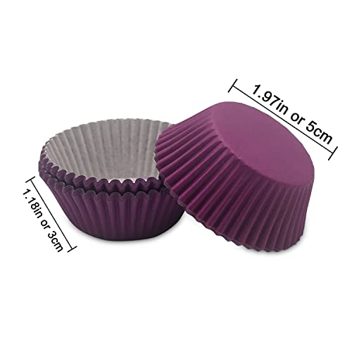 Image of Standard Baking Cups, Classic Purple Greaseproof Festive Cupcake Liners, 150-Count