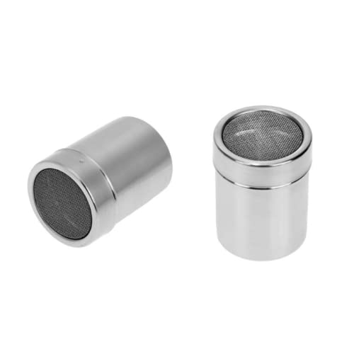 Frasco Peneira Com Tampa De Inox Polvilhador, Confeiteiro e Tempero