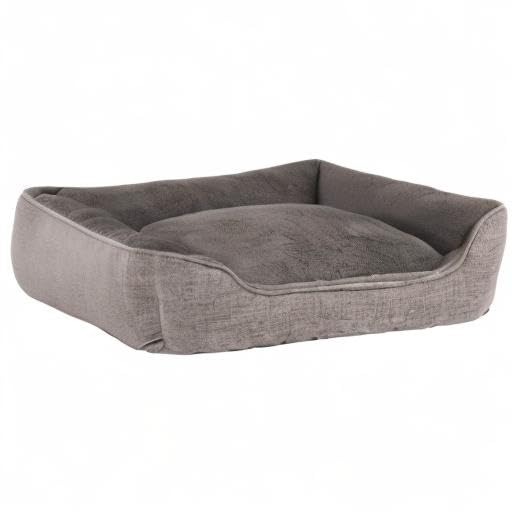 Foto 8 de 8 de lionto Cojín Jaspeado para Perros con Funda Lavable, 110 x 80 cm, Gris