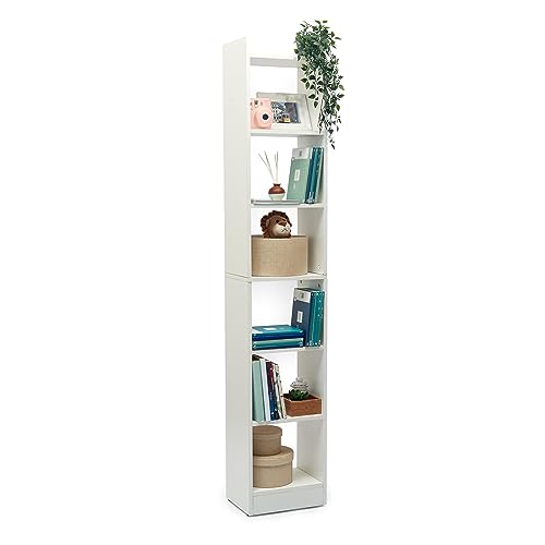 Image of Green Soul Alba 7 Shelves Engineered Wood Book Shelf | Multipurpose Wooden Bookshelf for Home, Bedroom, Living Room, Study Room, Kids Room | Organizer | Storage | 3 Year Warranty (Frosty White)