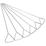 GANAZONO 6Pcs Triangle Stainless Steel Coating Rods for Lab Cell Culture Spreading Petri Dish Applicator