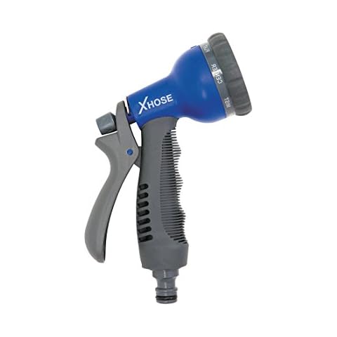 The Official Xhose 8 Speed Spray Nozzle 8 Different Mode Connects To Standard Garden Hose Cover